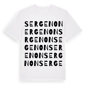 Sergenon ordlek t-shirt – ekologisk bomull t-shirt från Pinshirt