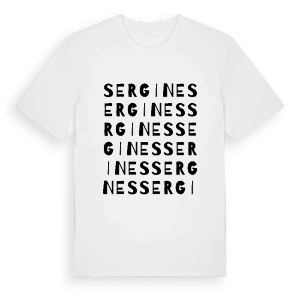 Sergines ordlek t-shirt – ekologisk bomull t-shirt från Pinshirt