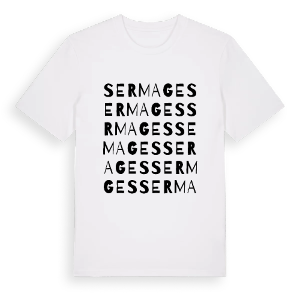 Sermages ordlek t-shirt – ekologisk bomull t-shirt från Pinshirt