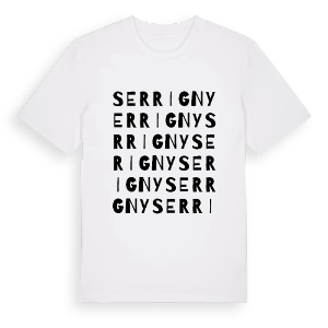 Serrigny ordlek t-shirt – ekologisk bomull t-shirt från Pinshirt