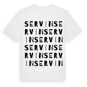 Servin ordlek t-shirt – ekologisk bomull t-shirt från Pinshirt