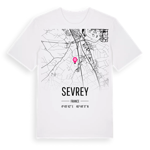Sevrey karta t-shirt – ekologisk bomull t-shirt från Pinshirt