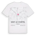 Sigy-le-Châtel karta t-shirt