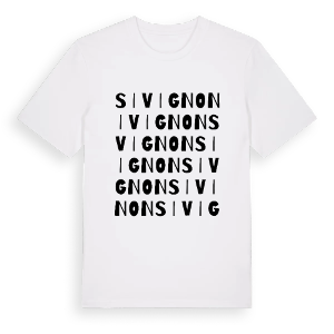 Sivignon ordlek t-shirt – ekologisk bomull t-shirt från Pinshirt