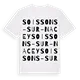 Soissons-sur-Nacey ordlek t-shirt
