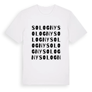 Sologny ordlek t-shirt – ekologisk bomull t-shirt från Pinshirt