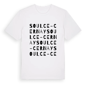 Soulce-Cernay ordlek t-shirt – ekologisk bomull t-shirt från Pinshirt