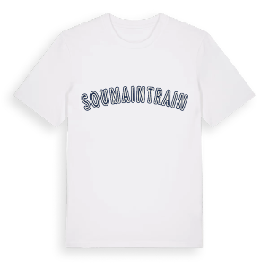 Soumaintrain college t-shirt – ekologisk bomull t-shirt från Pinshirt