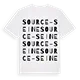 Source-Seine ordlek t-shirt