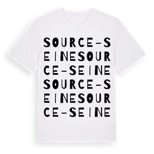 Source-Seine ordlek t-shirt – ekologisk bomull t-shirt från Pinshirt