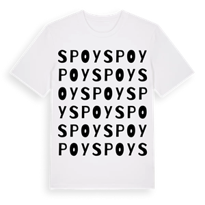 Spoy ordlek t-shirt – ekologisk bomull t-shirt från Pinshirt
