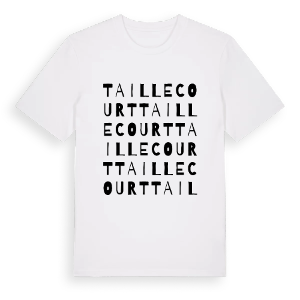 Taillecourt ordlek t-shirt – ekologisk bomull t-shirt från Pinshirt