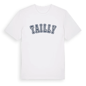 Tailly college t-shirt – ekologisk bomull t-shirt från Pinshirt