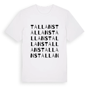 Tallans ordlek t-shirt – ekologisk bomull t-shirt från Pinshirt