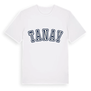 Tanay college t-shirt – ekologisk bomull t-shirt från Pinshirt