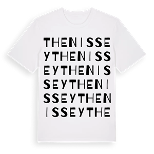 Thenissey ordlek t-shirt – ekologisk bomull t-shirt från Pinshirt