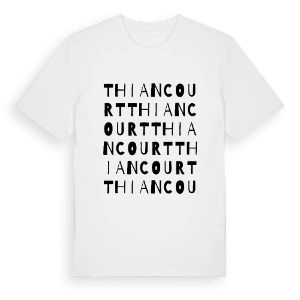 Thiancourt ordlek t-shirt – ekologisk bomull t-shirt från Pinshirt