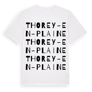 Thorey-en-Plaine ordlek t-shirt – ekologisk bomull t-shirt från Pinshirt