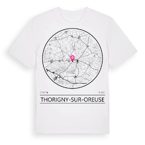 Thorigny-sur-Oreuse t-shirt – ekologisk bomull t-shirt från Pinshirt