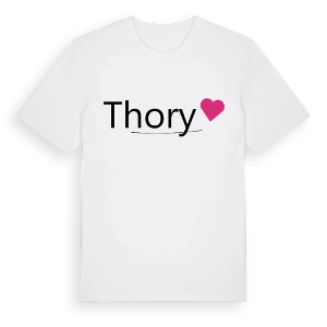 Thory hjärta t-shirt – ekologisk bomull t-shirt från Pinshirt