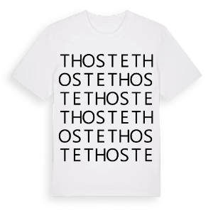 Thoste ordlek t-shirt – ekologisk bomull t-shirt från Pinshirt
