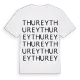 Thurey ordlek t-shirt