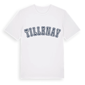 Tillenay college t-shirt – ekologisk bomull t-shirt från Pinshirt