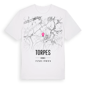 Torpes karta t-shirt – ekologisk bomull t-shirt från Pinshirt