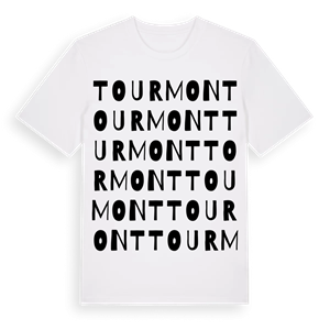 Tourmont ordlek t-shirt – ekologisk bomull t-shirt från Pinshirt