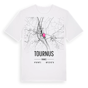 Tournus karta t-shirt – ekologisk bomull t-shirt från Pinshirt