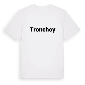 Tronchoy fetstil t-shirt – ekologisk bomull t-shirt från Pinshirt