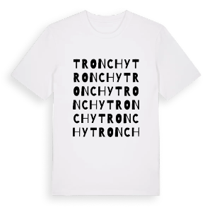 Tronchy ordlek t-shirt – ekologisk bomull t-shirt från Pinshirt