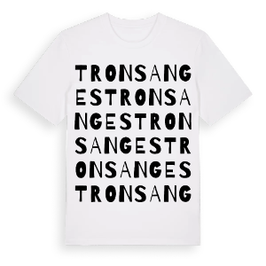 Tronsanges ordlek t-shirt – ekologisk bomull t-shirt från Pinshirt