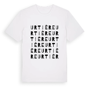 Urtière ordlek t-shirt – ekologisk bomull t-shirt från Pinshirt