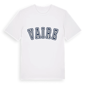 Vaire college t-shirt – ekologisk bomull t-shirt från Pinshirt