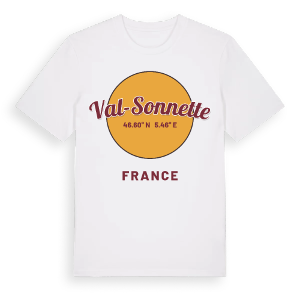 Val-Sonnette cirkel t-shirt – ekologisk bomull t-shirt från Pinshirt