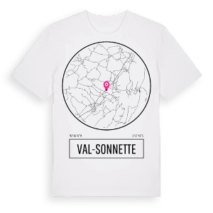 Val-Sonnette t-shirt – ekologisk bomull t-shirt från Pinshirt