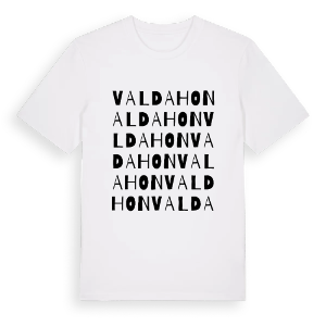 Valdahon ordlek t-shirt – ekologisk bomull t-shirt från Pinshirt