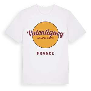 Valentigney cirkel t-shirt – ekologisk bomull t-shirt från Pinshirt