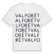 Valforêt ordlek t-shirt