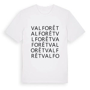 Valforêt ordlek t-shirt – ekologisk bomull t-shirt från Pinshirt