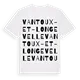 Vantoux-et-Longevelle ordlek t-shirt