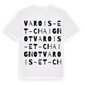Varois-et-Chaignot ordlek t-shirt