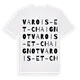 Varois-et-Chaignot ordlek t-shirt