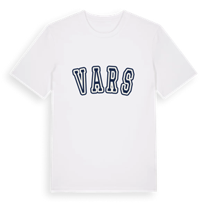 Vars college t-shirt – ekologisk bomull t-shirt från Pinshirt