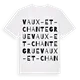 Vaux-et-Chantegrue ordlek t-shirt