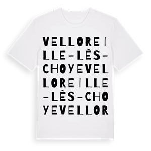 Velloreille-lès-Choye ordlek t-shirt – ekologisk bomull t-shirt från Pinshirt