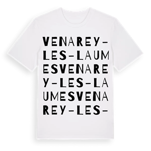 Venarey-les-Laumes ordlek t-shirt – ekologisk bomull t-shirt från Pinshirt