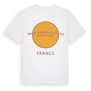 Vercel-Villedieu-le-Camp cirkel t-shirt – ekologisk bomull t-shirt från Pinshirt