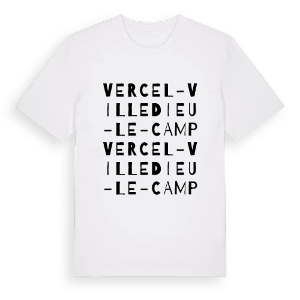Vercel-Villedieu-le-Camp ordlek t-shirt – ekologisk bomull t-shirt från Pinshirt